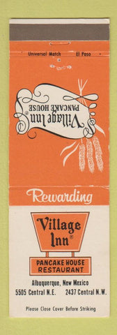 Matchbook Cover - Village Inn Pancake House Albuquerque NM