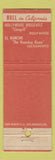 Matchbook Cover - Hull Hotels Roosevelt Hollywood CA Sacramento CA