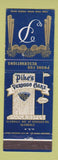 Matchbook Cover - Pike's Verdugo Oaks Glendale CA