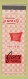 Matchbook Cover - Joe's of Santa Barbara CA Restaurant