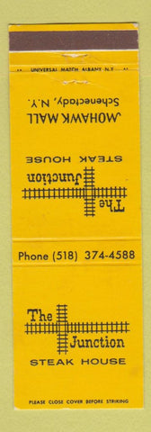 Matchbook Cover - The Junction Steak House Schenectady NY