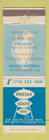 Matchbook Cover - Shelter Island Inn San Diego CA