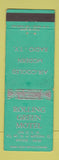 Matchbook Cover - Rolling Green Motel Medina OH