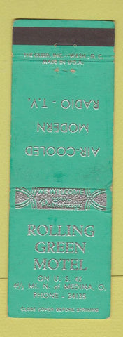 Matchbook Cover - Rolling Green Motel Medina OH