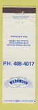 Matchbook Cover - Wedgwood Restaurant Venice FL