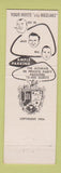 Matchbook Cover - Jax Cafe Minneapolis MN