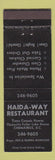 Matchbook Cover - Haida Way Restaurant Chemainus BC