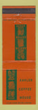Matchbook Cover - Kahler Coffee House Rochester MN