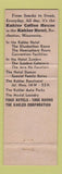Matchbook Cover - Kahler Coffee House Rochester MN