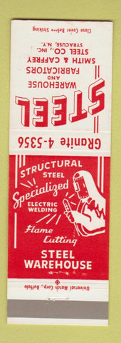 Matchbook Cover - Steel Warehouse Fabricators Syracuse NY