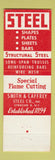 Matchbook Cover - Steel Warehouse Fabricators Syracuse NY