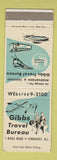 Matchbook Cover - Gibbs Travel Bureau Lyndhurst NJ