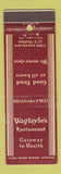 Matchbook Cover - Wagtayle's Restaurant Chicago IL