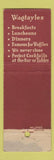 Matchbook Cover - Wagtayle's Restaurant Chicago IL