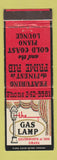 Matchbook Cover - Gas Lamp Omaha NE restaurant