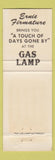Matchbook Cover - Gas Lamp Omaha NE restaurant