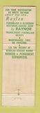 Matchbook Cover - James Vail Raynor Doors Torrington CT