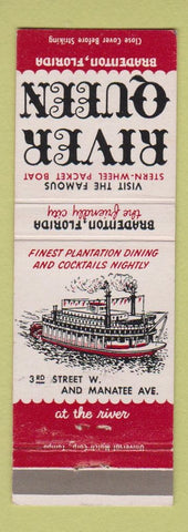 Matchbook Cover - River Queen Bradenton FL