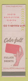 Matchbook Cover - WP Fuller Paints Wallpaper Glass