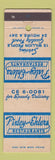 Matchbook Cover - Pixley and Ehlers Restaurants Chicago IL