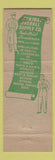 Matchbook Cover - Central Overall Supply Detroit MI