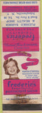 Matchbook Cover - Frederics Perms Wave Schuylerville NY girlie WORN