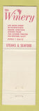 Matchbook Cover - The Winery Grand Junction Colorado WEAR