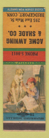 Matchbook Cover - Acme Awning Shade Bridgeport CT