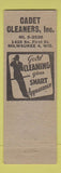 Matchbook Cover - Cadet Cleaners Milwaukee WI