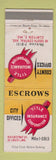 Matchbook Cover - Title Insurance Corporation Clayton St Louis MO