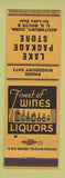 Matchbook Cover - Lake Package Store Liquor Southbury CT