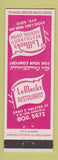 Matchbook Cover - LeMeck's Restaurant Chicago IL
