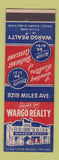 Matchbook Cover - Wargo Real Estate Cleveland OH