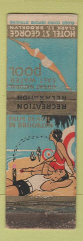 Matchbook Cover - Hotel St George Brooklyn NY girlie WORN
