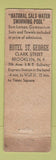 Matchbook Cover - Hotel St George Brooklyn NY girlie WORN