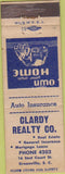 Matchbook Cover - Clardy Realty Co Greenville SC