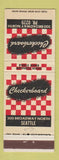 Matchbook Cover - Checkerboard Seattle WA Chuck Pomianek Ernie Steele WEAR