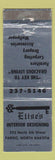 Matchbook Cover - Elise's Interior Designing Fargo ND WEAR
