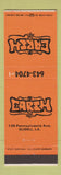 Matchbook Cover - Earth Slidell LA records tapes stereo clothes