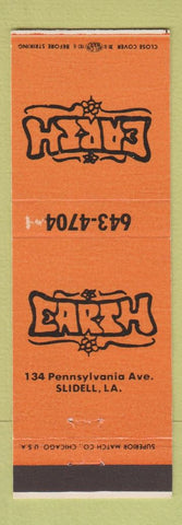 Matchbook Cover - Earth Slidell LA records tapes stereo clothes