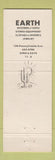 Matchbook Cover - Earth Slidell LA records tapes stereo clothes