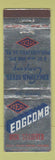 Matchbook Cover - Edgcomb Steel Philadelphia PA Dick Stauffer WEAR