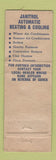 Matchbook Cover - Janitrol Heating Cools RA McConnell Akron OH WORN
