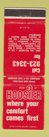 Matchbook Cover - Hoosier Coal & Oil WORN