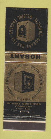 Matchbook Cover - Hobart Brothers Troy OH electrodes wire flux WEAR
