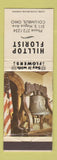 Matchbook Cover - Hilltop Florist Columbus OH