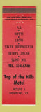 Matchbook Cover - Top of the Hills Motel Newport VT