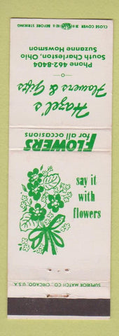 Matchbook Cover - Hazel's Flowers and Gifts South Charleston OH WEAR