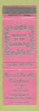 Matchbook Cover - Broad Brook Garden Gift Shop Greenhouse Broad Brook CT