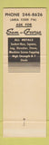 Matchbook Cover - Rochester Screw and Bolt NY SAMPLE